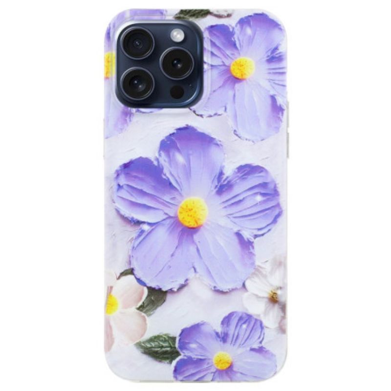 Case iPhone 16 Pro Puhelinkuoret Purppuraisia Kukkia