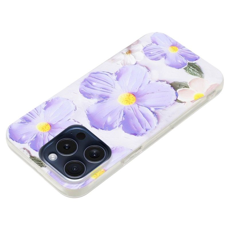 Case iPhone 16 Pro Puhelinkuoret Purppuraisia Kukkia