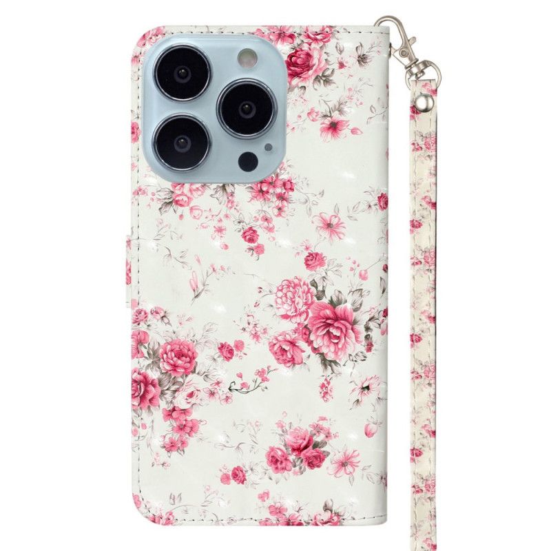 Kotelot iPhone 16 Pro Strap Roses