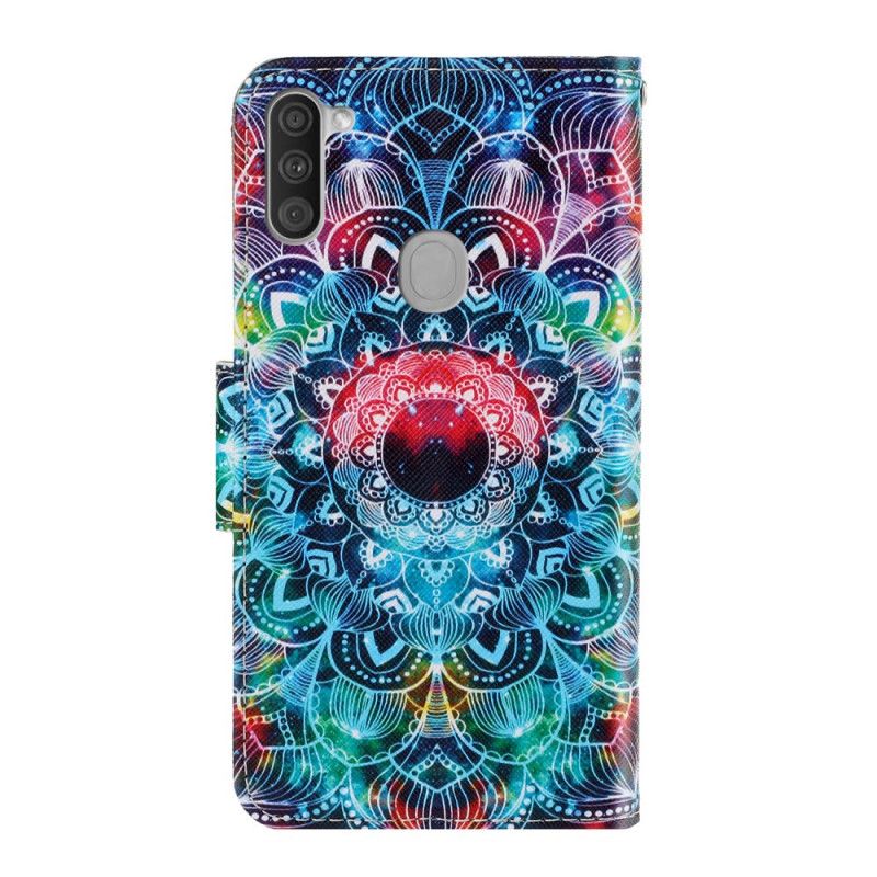 Flip Case Samsung Galaxy M11 Räikeä Mandala Tangoilla