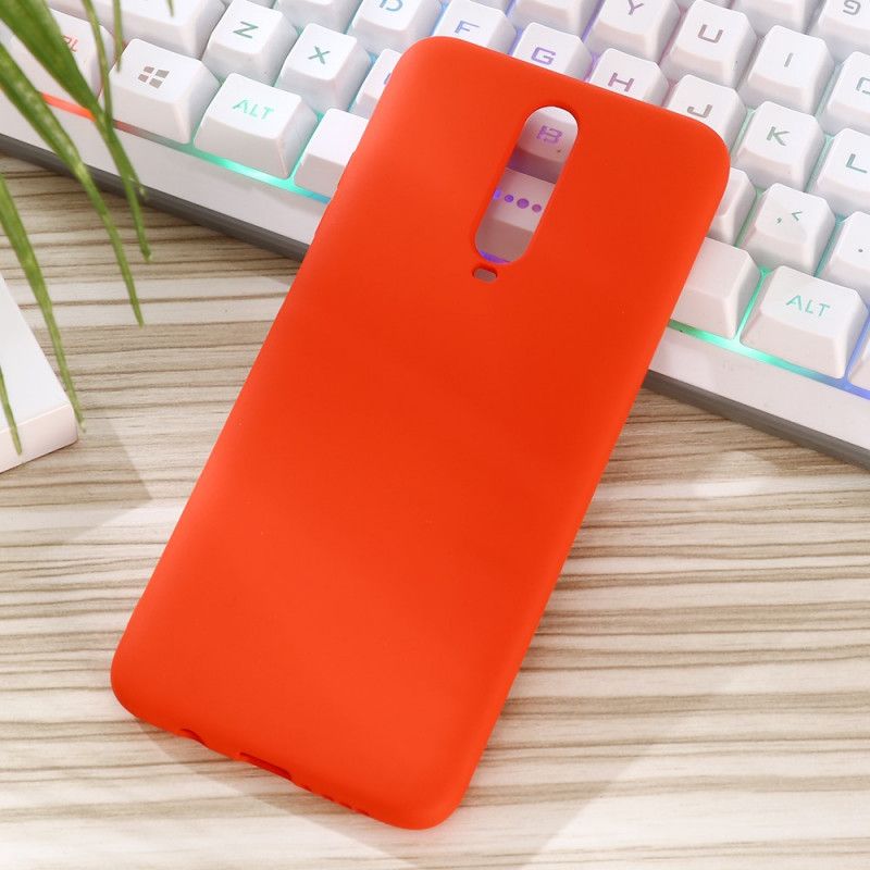 Kuori Xiaomi Redmi K30 Punainen Musta Silikonineste