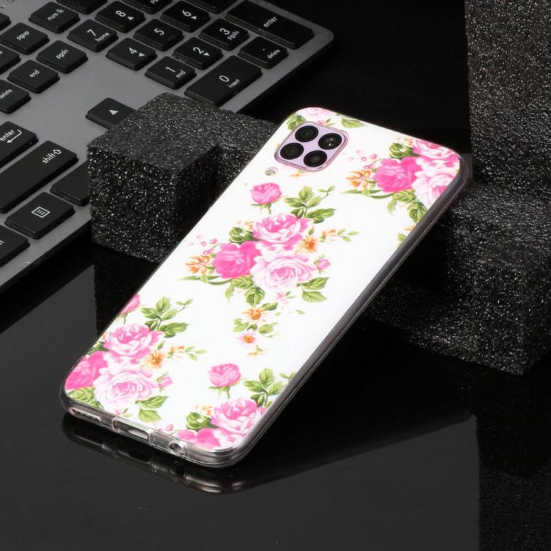 Case Kuoret Huawei P40 Lite Puhelinkuoret Fluoresoivat Vapauden Kukat