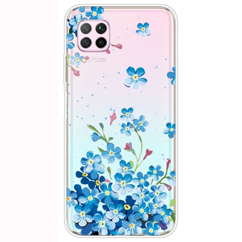 Case Kuoret Huawei P40 Lite Puhelinkuoret Kimppu Sinisiä Kukkia