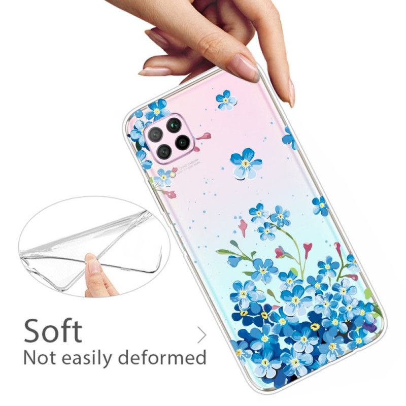 Case Kuoret Huawei P40 Lite Puhelinkuoret Kimppu Sinisiä Kukkia