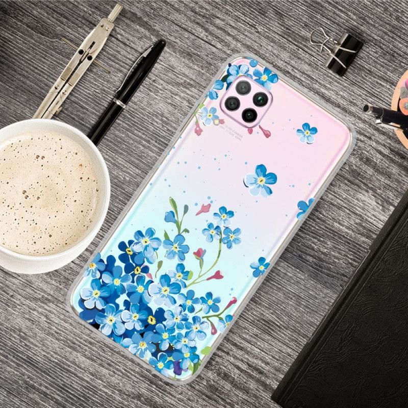 Case Kuoret Huawei P40 Lite Puhelinkuoret Kimppu Sinisiä Kukkia