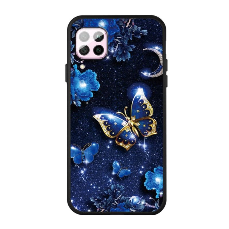 Case Kuoret Huawei P40 Lite Puhelinkuoret Kultainen Perhonen