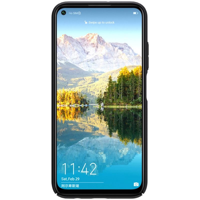 Case Kuoret Huawei P40 Lite Punainen Musta Puhelinkuoret Jäykkä Himmeä Nillkin