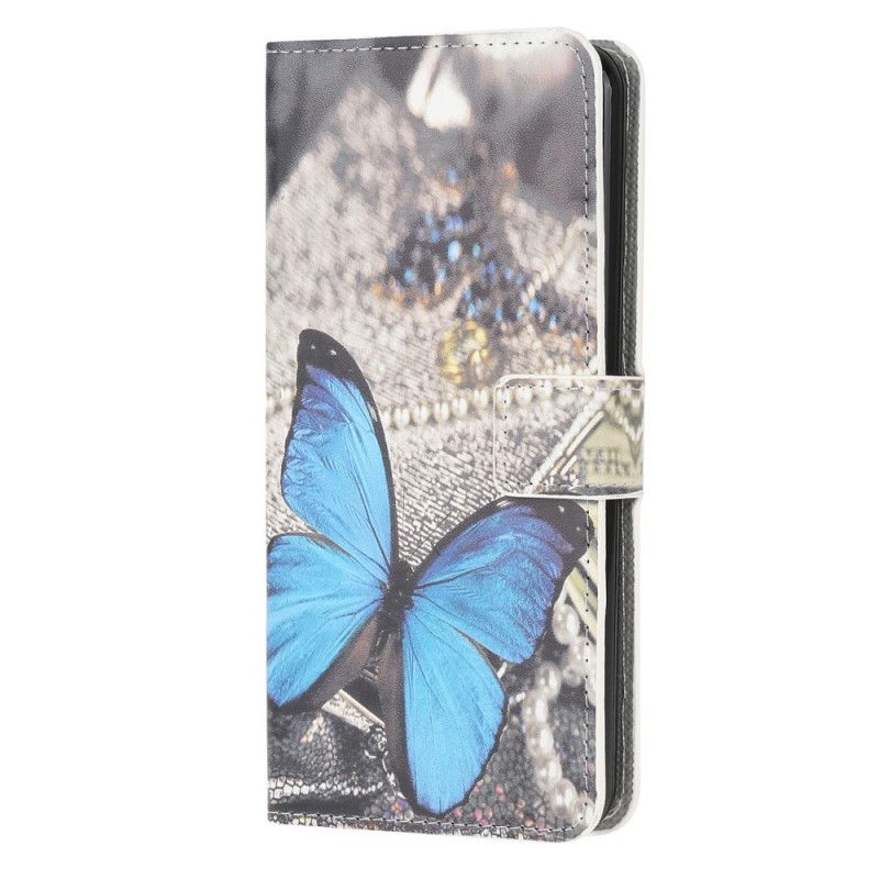 Flip Case Huawei P40 Lite Sininen Perhonen