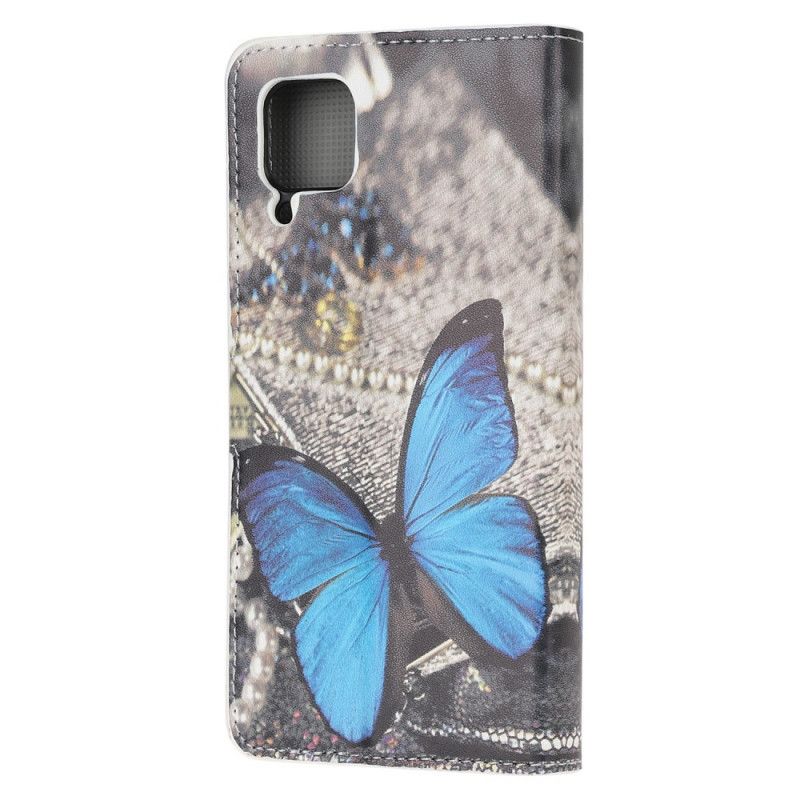 Flip Case Huawei P40 Lite Sininen Perhonen