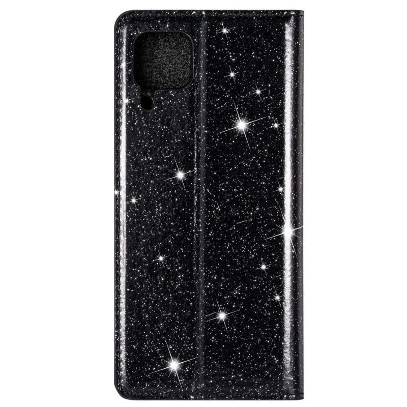 Flip Kotelot Huawei P40 Lite Magenta Musta Kimallustyyli Suojakuori