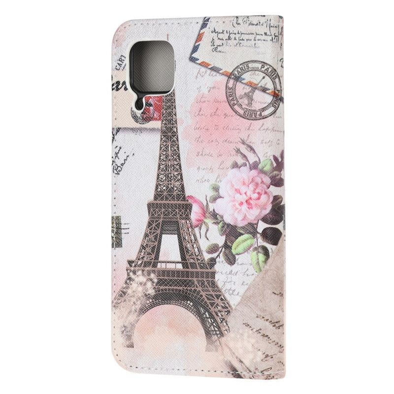 Kotelot Huawei P40 Lite Retro Eiffel-Torni