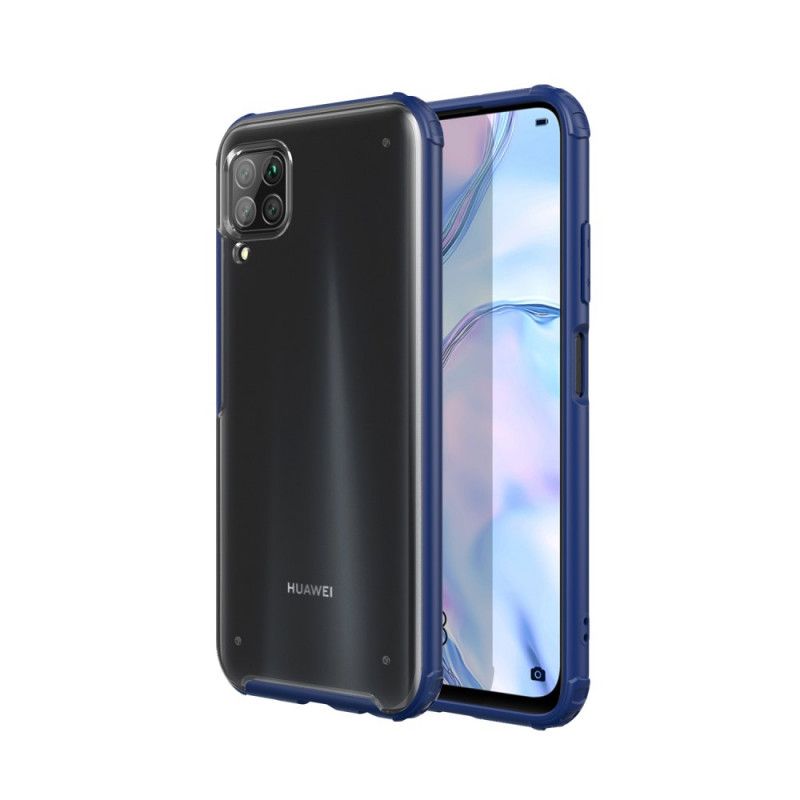 Kuori Huawei P40 Lite Punainen Musta Hybridisilikonivanteen Muotoilu