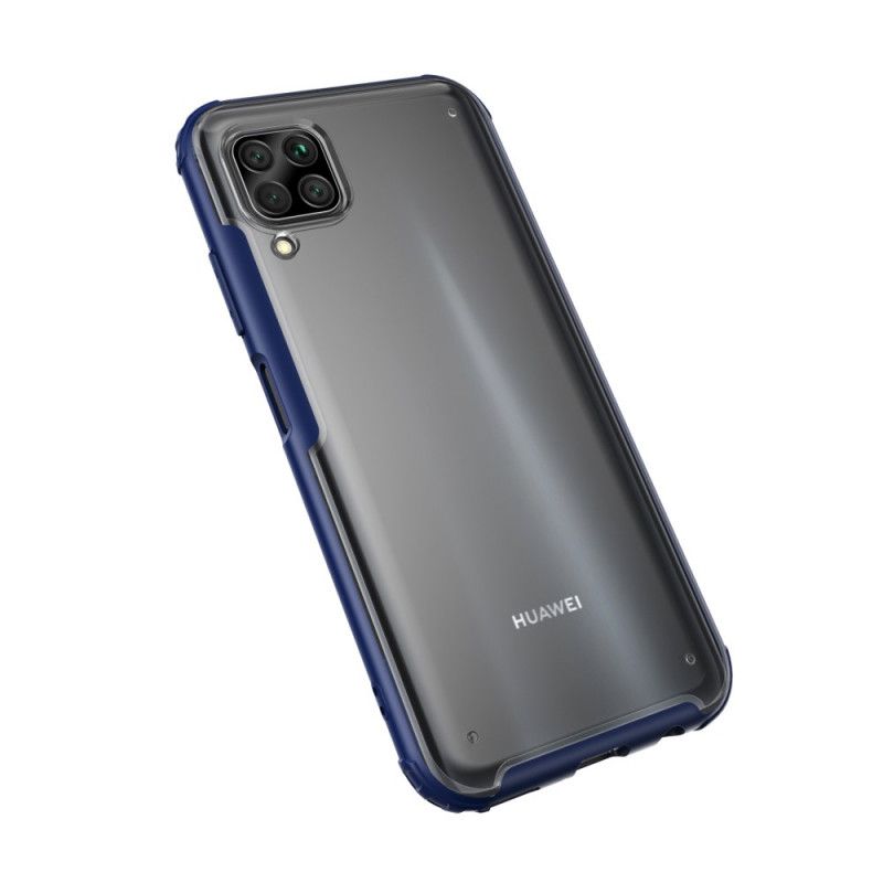 Kuori Huawei P40 Lite Punainen Musta Hybridisilikonivanteen Muotoilu