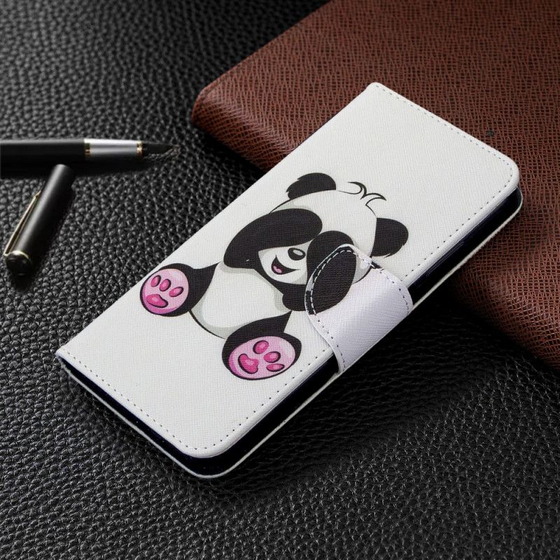 Nahkakotelo Huawei P40 Lite Puhelinkuoret Hauska Panda