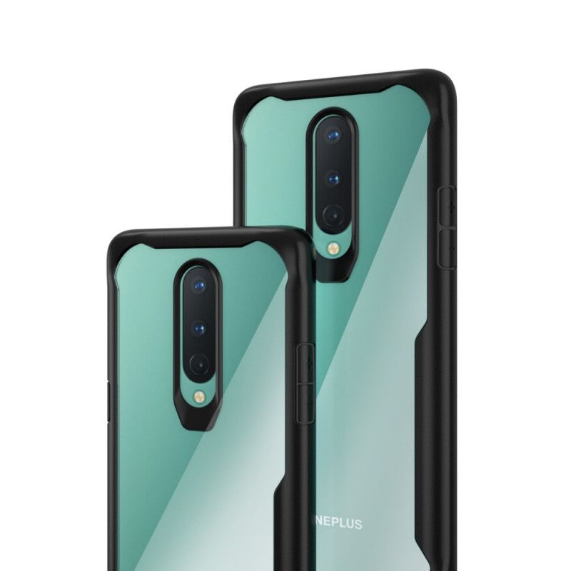 Kuori OnePlus 8 Punainen Musta Hybridiviistotut Reunat Suojakuori