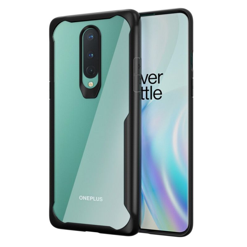 Kuori OnePlus 8 Punainen Musta Hybridiviistotut Reunat Suojakuori