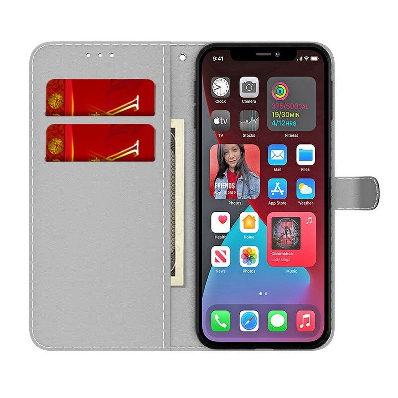 Flip Kotelot iPhone 13 Pro Abstrakti Kuvio