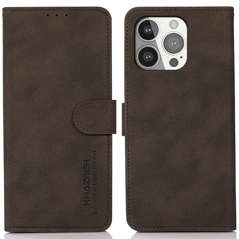 Flip Kotelot iPhone 13 Pro Leather Effect Fashion Khazneh