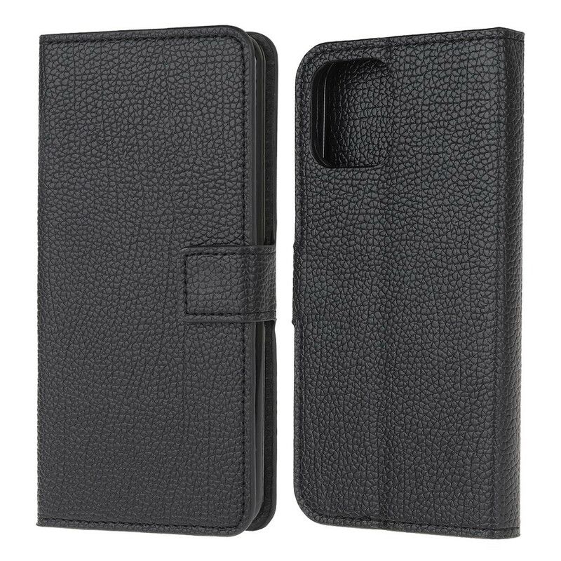 Flip Kotelot iPhone 13 Pro Litchi Grain Leather Effect Suojakuori