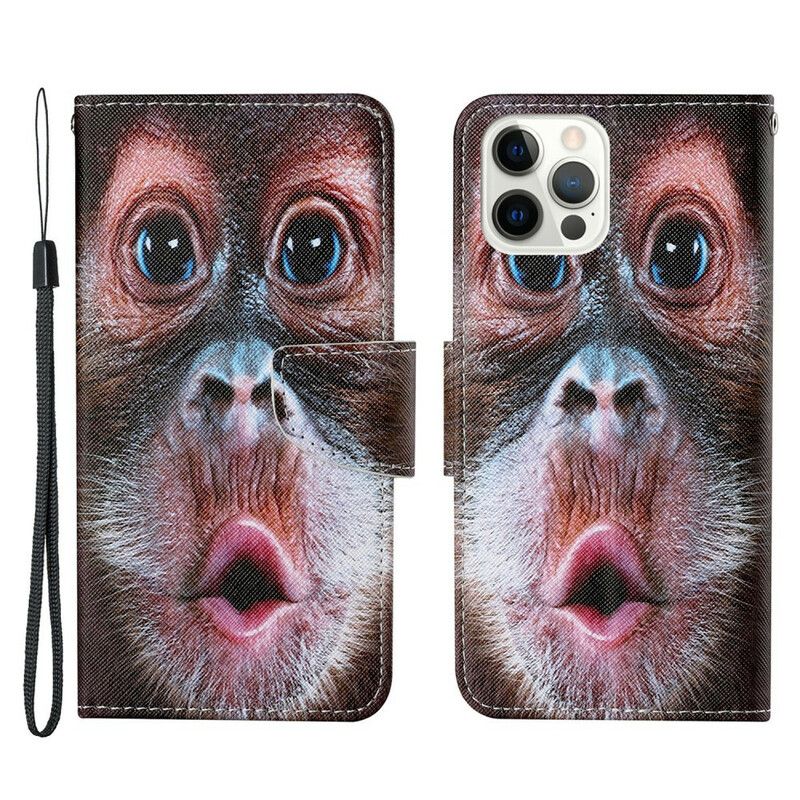 Flip Kotelot iPhone 13 Pro Thong Monkey