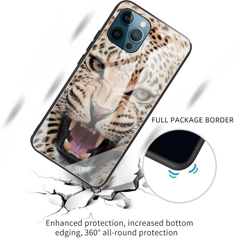 Kuori Case iPhone 13 Pro Puhelinkuoret Leopard Tempered Glass