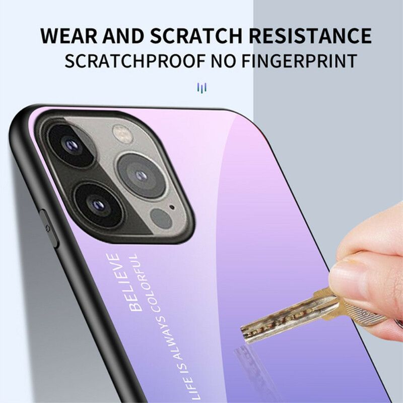 Kuori Case iPhone 13 Pro Puhelinkuoret Tempered Glass Hei