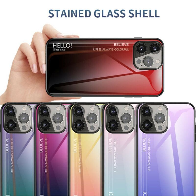 Kuori Case iPhone 13 Pro Puhelinkuoret Tempered Glass Hei