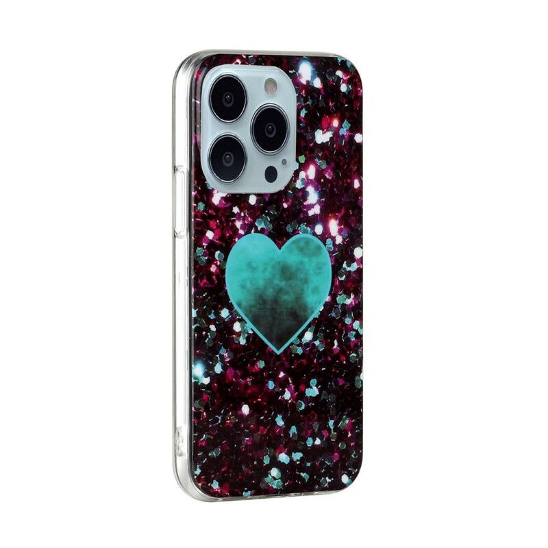 Kuori iPhone 13 Pro Glitter Marble