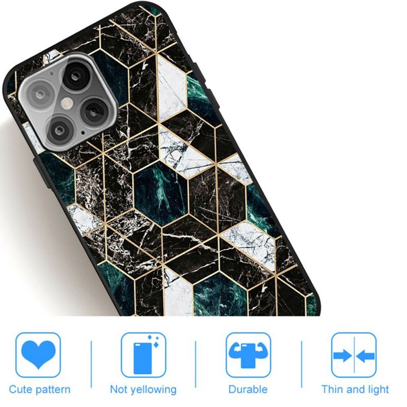 Kuori iPhone 13 Pro Marble Geometry