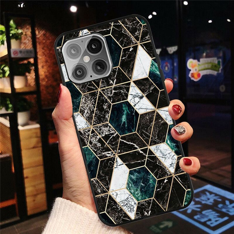 Kuori iPhone 13 Pro Marble Geometry