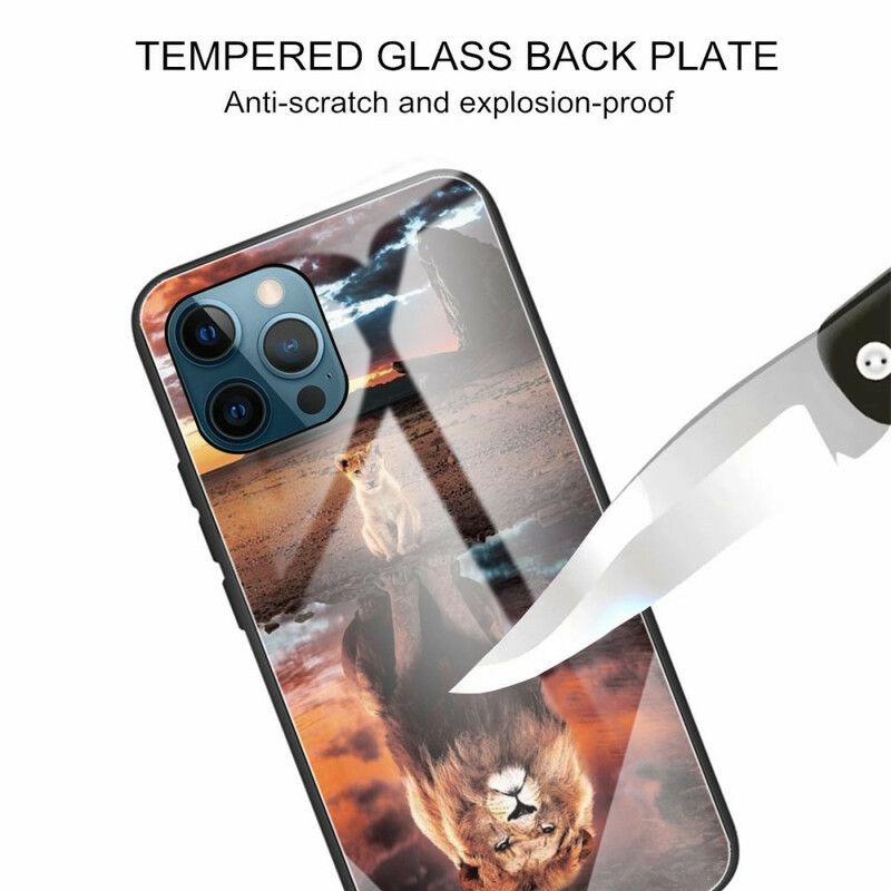 Kuori iPhone 13 Pro Tempered Glass Lion Cub Dream Suojakuori