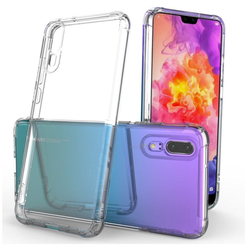 Case Kuoret Huawei P20 Läpinäkyvä Puhelinkuoret Läpinäkyvät Suojatyynyt