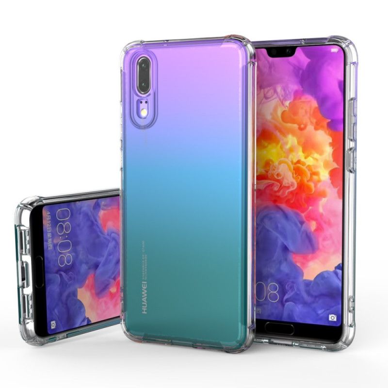 Case Kuoret Huawei P20 Läpinäkyvä Puhelinkuoret Läpinäkyvät Suojatyynyt