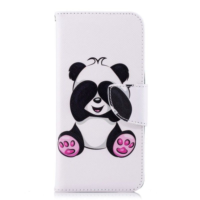 Nahkakotelo Huawei P20 Puhelinkuoret Hauska Panda