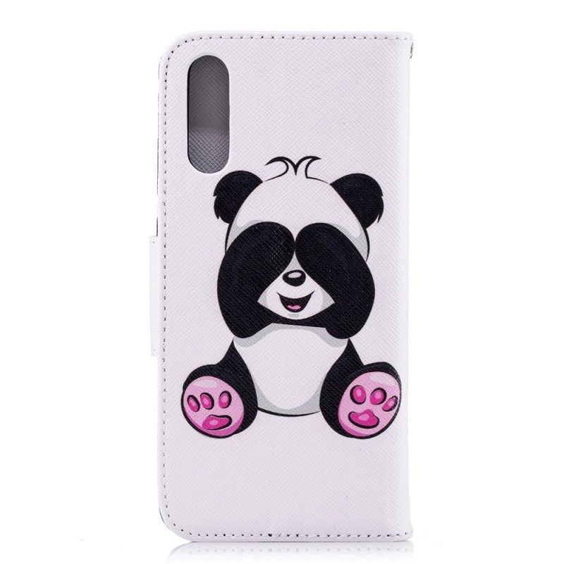 Nahkakotelo Huawei P20 Puhelinkuoret Hauska Panda