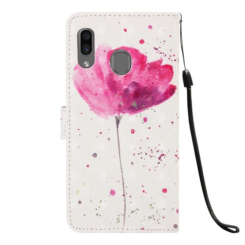 Flip Case Samsung Galaxy A30 Vesiväri Unikko