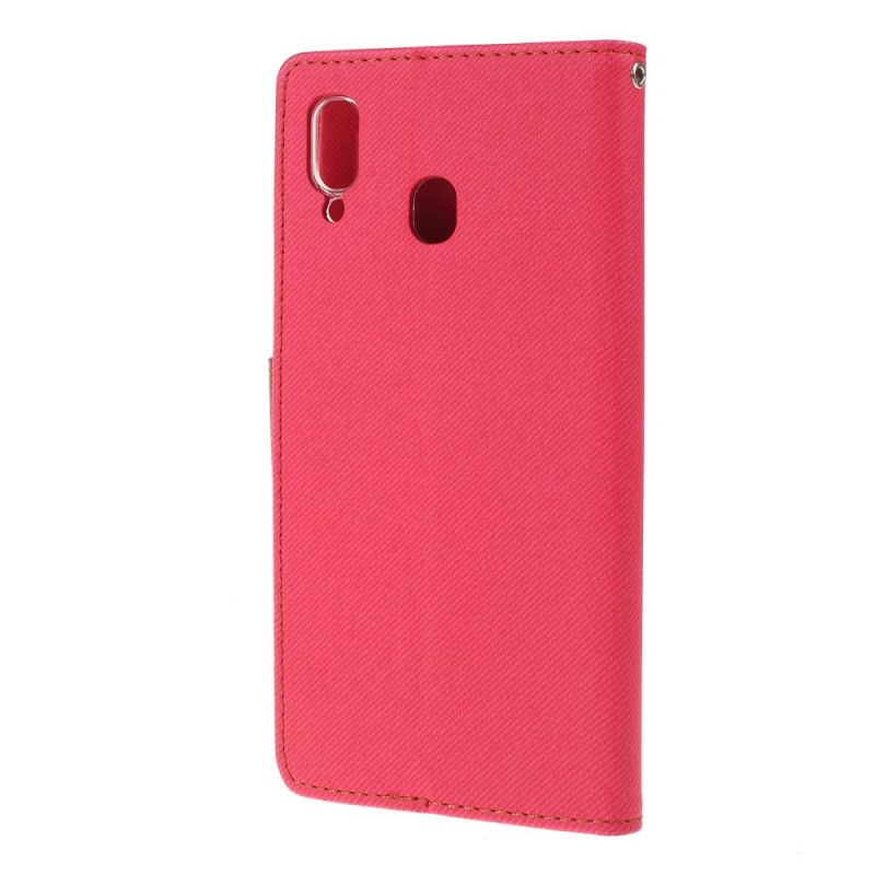 Kotelot Samsung Galaxy A30 Vihreä Magenta Kaksisävyinen Kangas