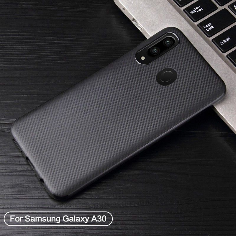 Kuori Samsung Galaxy A30 Musta Luistamaton Kudottu Suojakuori