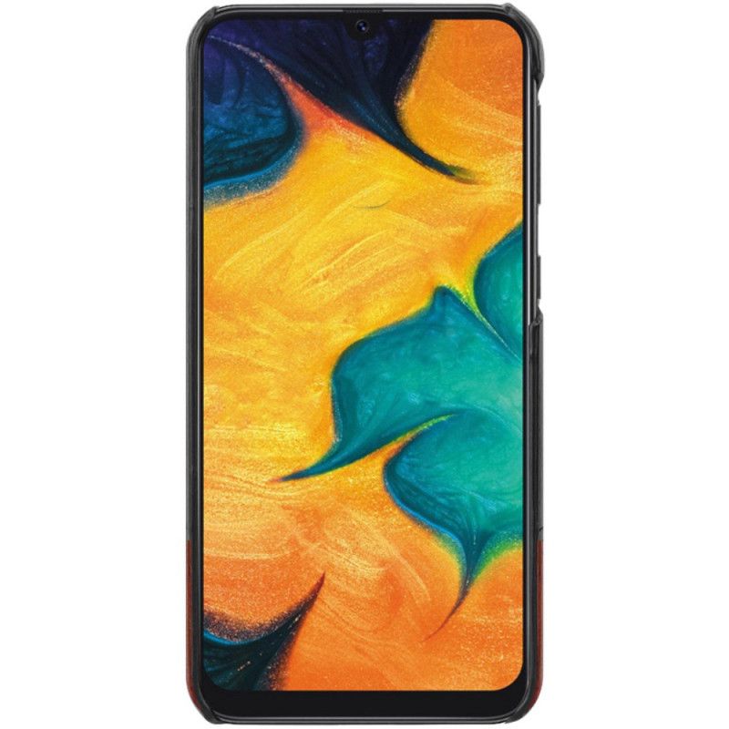 Kuori Samsung Galaxy A30 Punainen Musta Imak Ruiyi -Sarjan Nahkaefekti