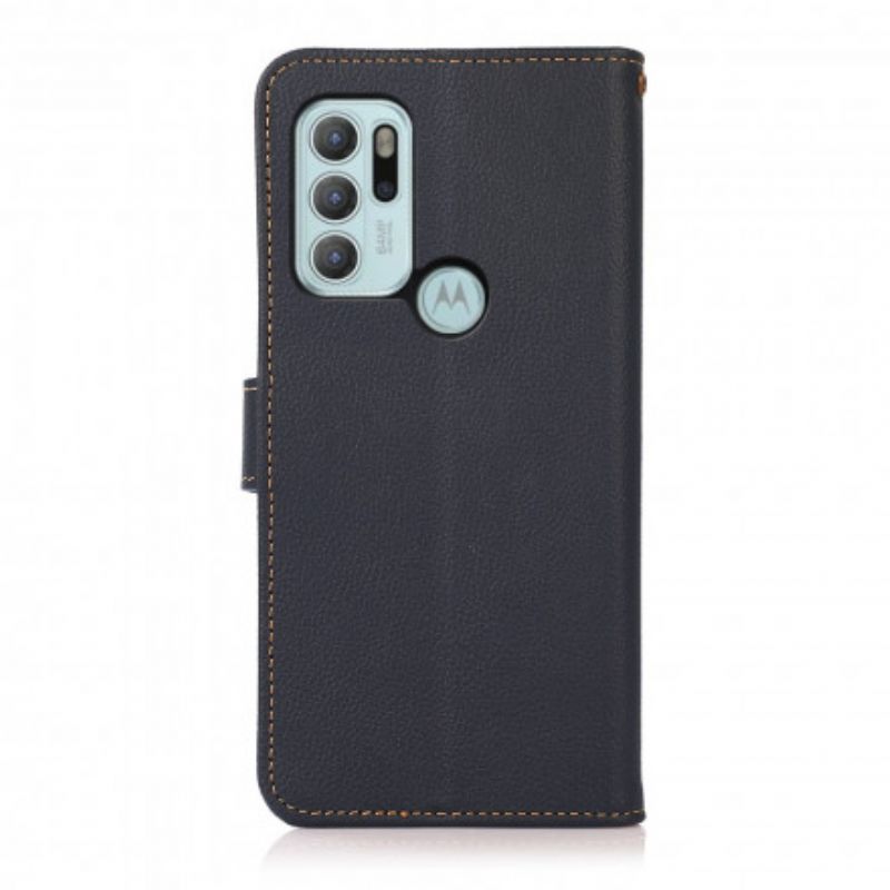 Flip Kotelot Moto G60s Khazneh Leather Suojakuori