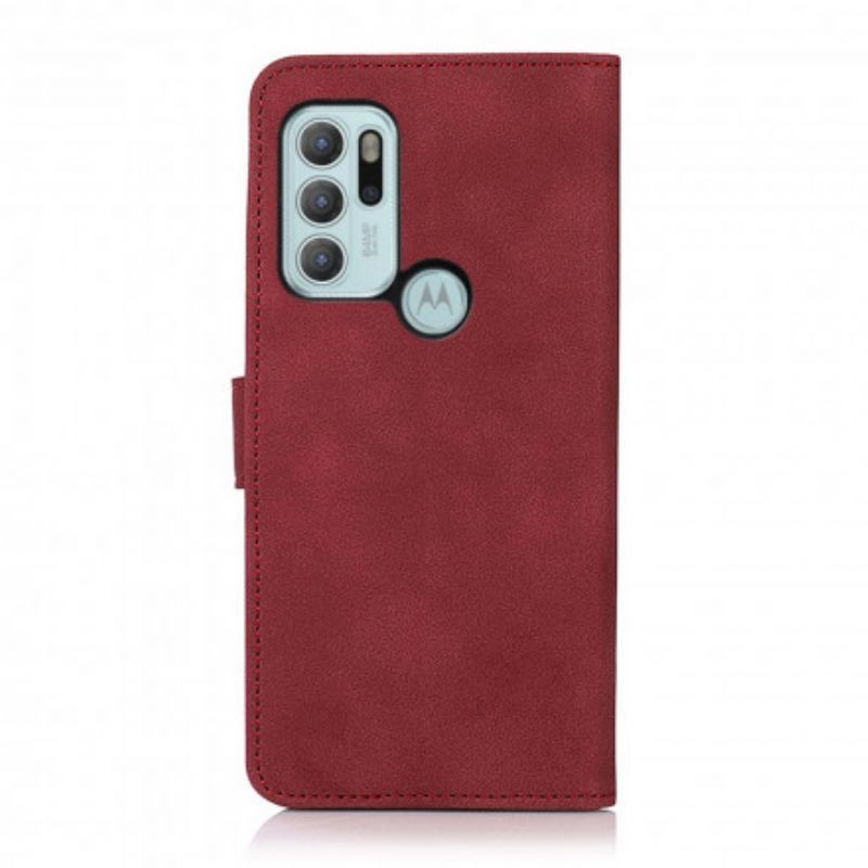 Flip Kotelot Moto G60s Khazneh Textured Leather Effect