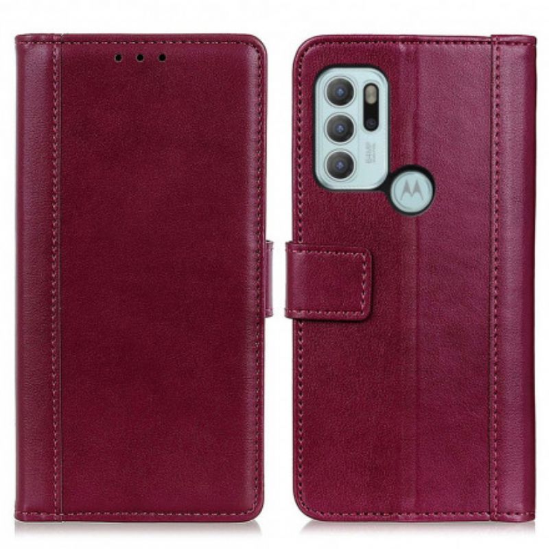 Flip Kotelot Moto G60s Style Leather Suojakuori