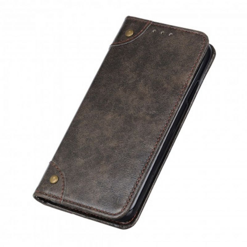 Flip Kotelot Moto G60s Style Nappan Leather