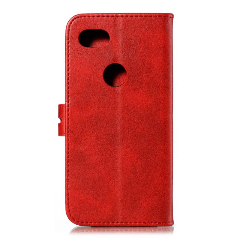 Flip Case Google Pixel 3A Harmaa Musta Kissanpentu Keinonahkaa