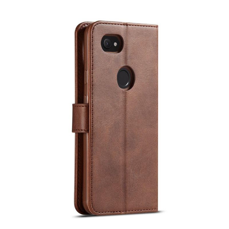 Flip Case Google Pixel 3A Kahvi Lcimeeke Nahkaefekti