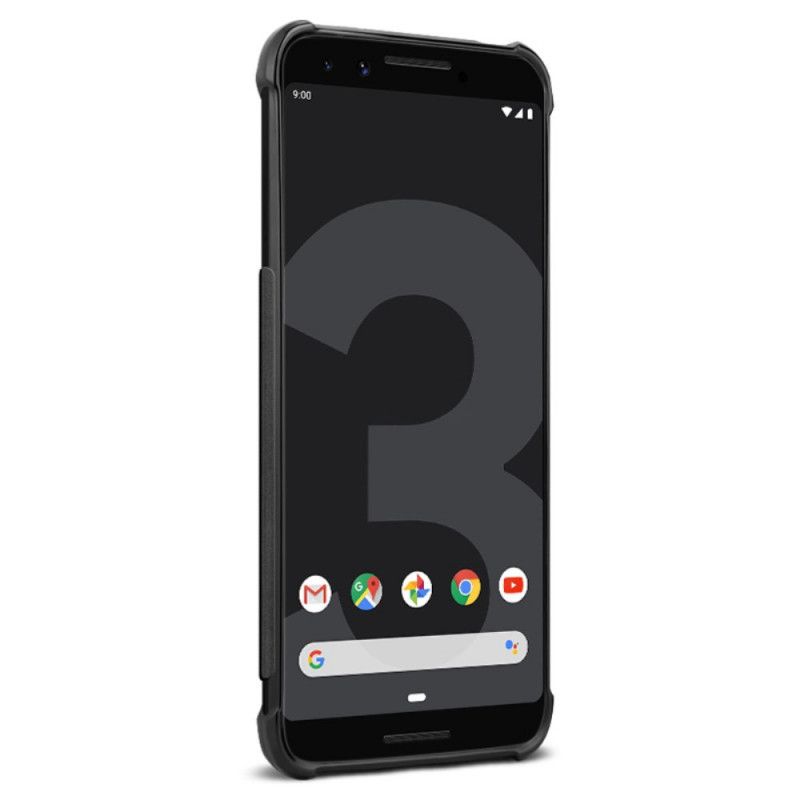 Kuori Google Pixel 3 Puhelinkuoret Harjattu Imak-Hiilikuitu