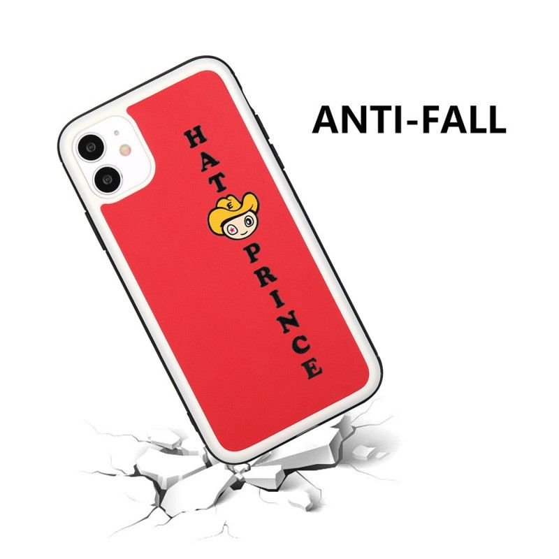 Case Kuoret iPhone 11 Keltainen Punainen Puhelinkuoret Hattu-Prinssi-Sarjakuvasarja