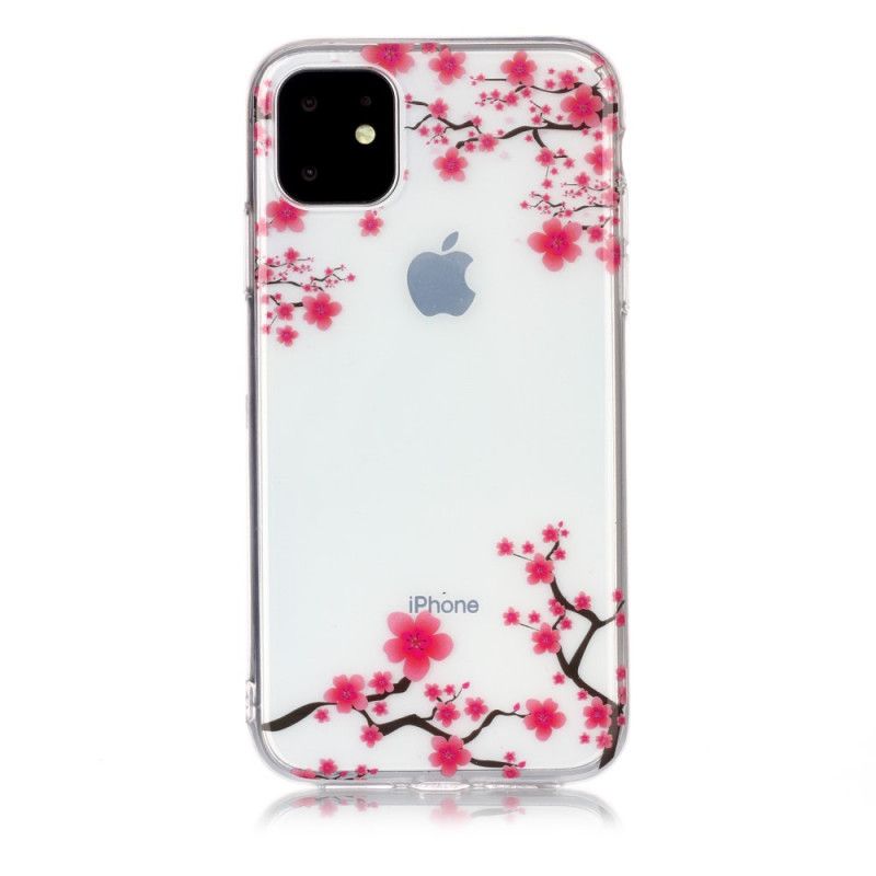 Case Kuoret iPhone 11 Puhelinkuoret Läpinäkyvä Kukkiva Puu