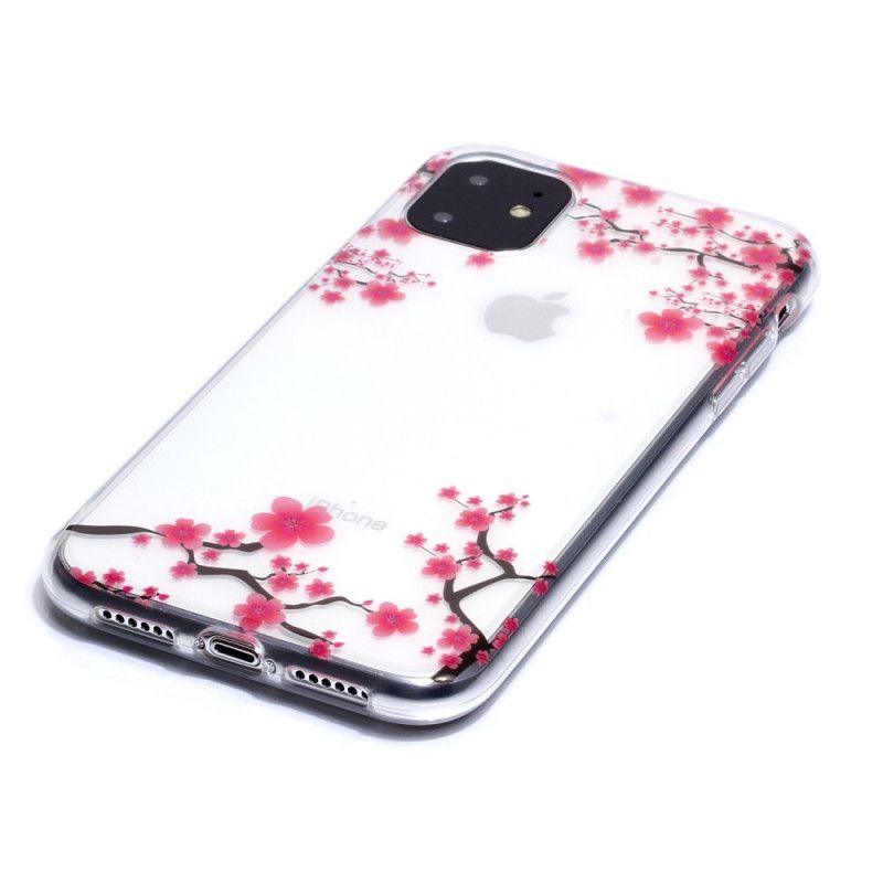 Case Kuoret iPhone 11 Puhelinkuoret Läpinäkyvä Kukkiva Puu