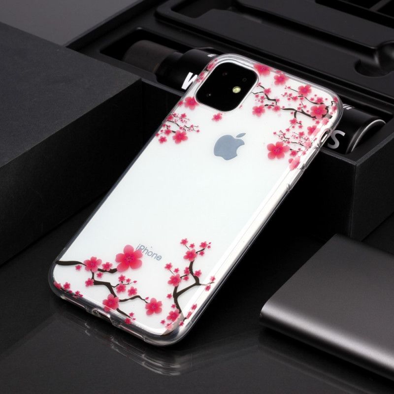 Case Kuoret iPhone 11 Puhelinkuoret Läpinäkyvä Kukkiva Puu